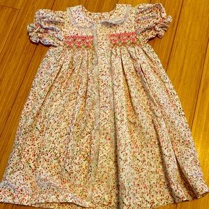 Beautiful boutique smocked dress. Size 2t.